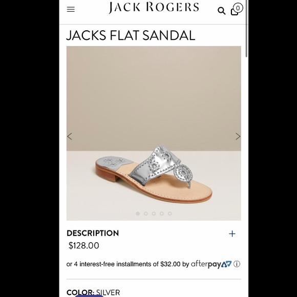 Jack Rogers - silver size 7 women’s sandal - Picture 7 of 7